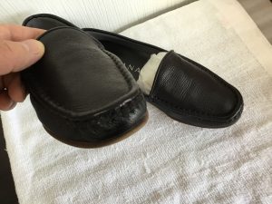 レディース革靴の色ハゲ補修アフター